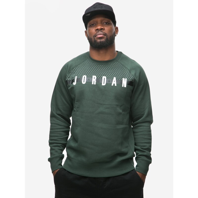 Jordan Seasonal Graphic Crew Crove Green White