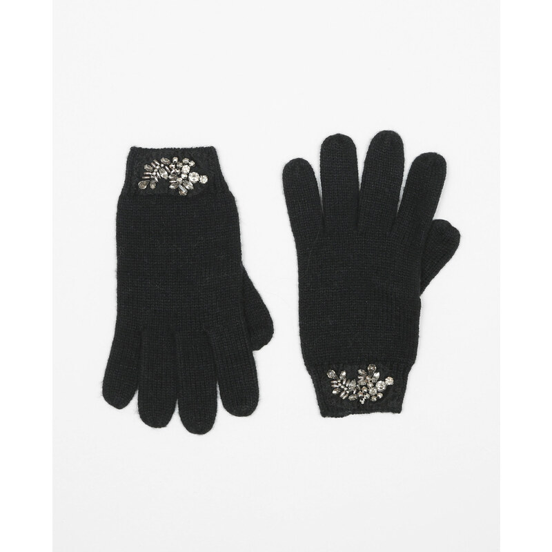 Handschuhe mit Zierelementen Schwarz, Größe 00 -Pimkie- Mode für Damen