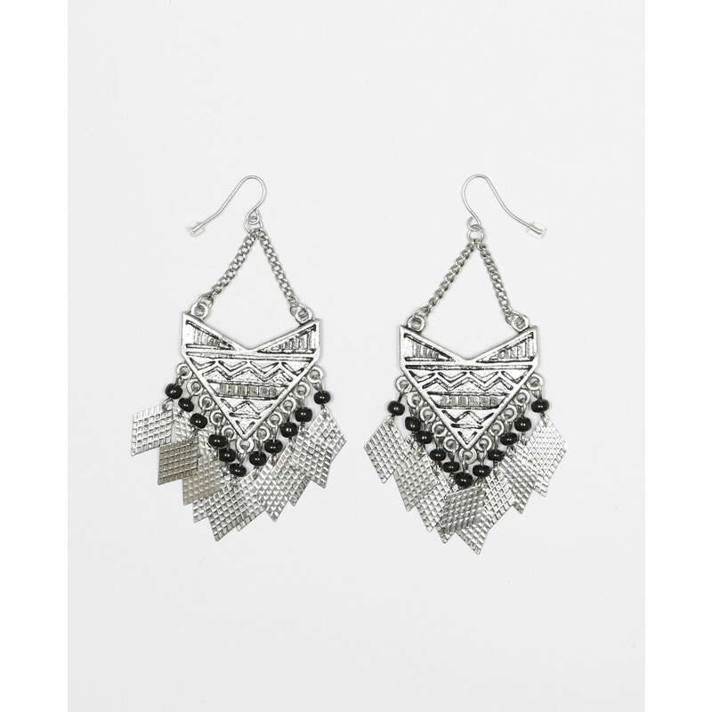 Ohrringe mit Perlen und Metall Silberig, Größe 00 -Pimkie- Mode für Damen