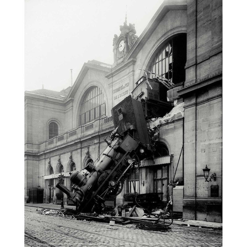 Nouvelles images L'accident de la gare Montparnasse, 1895 - Poster