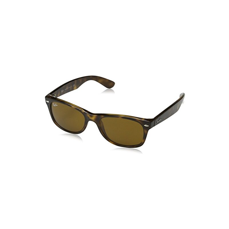 Ray-Ban Unisex - Erwachsene Sonnenbrille New Wayfarer, Gr.52mm (Gestell: Braun, Havana; Gläser: kristall braun)