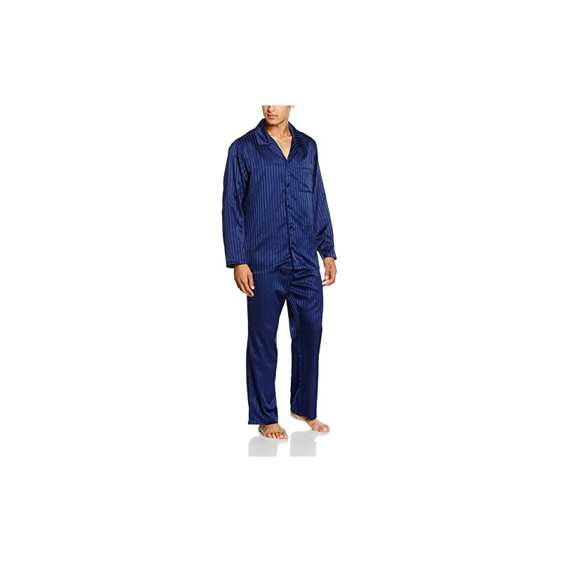 Seidensticker Herren Zweiteiliger Schlafanzug Pyjama Lang