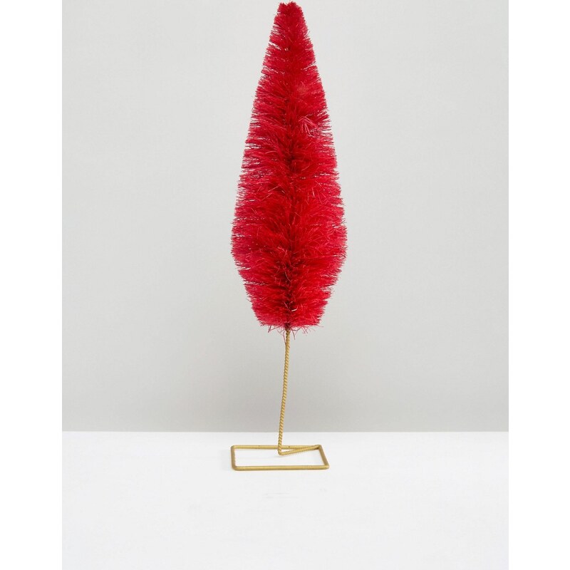 Paperchase - Weihnachtsbaum in Rosa - Mehrfarbig