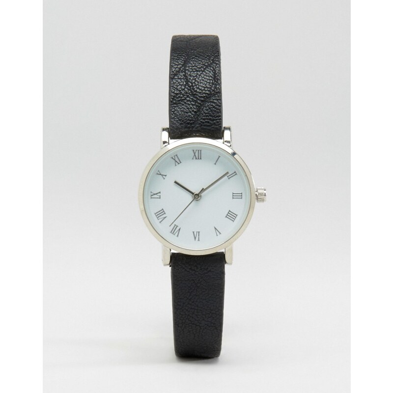 ASOS - Zierliche Armbanduhr im Western-Stil - Schwarz