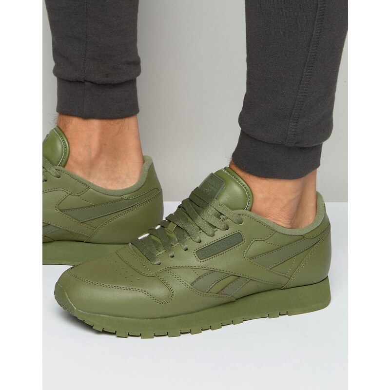 Reebok - BD1322 - Grüne, klassische Sneaker aus Leder - Grün