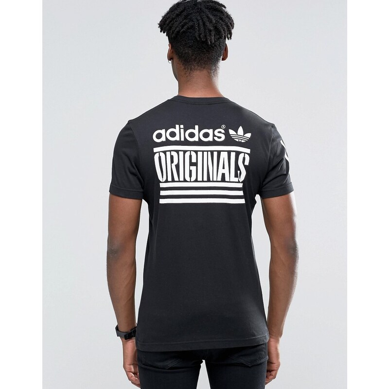 adidas Originals - Schwarzes T-Shirt mit Grafik, AZ1021 - Schwarz