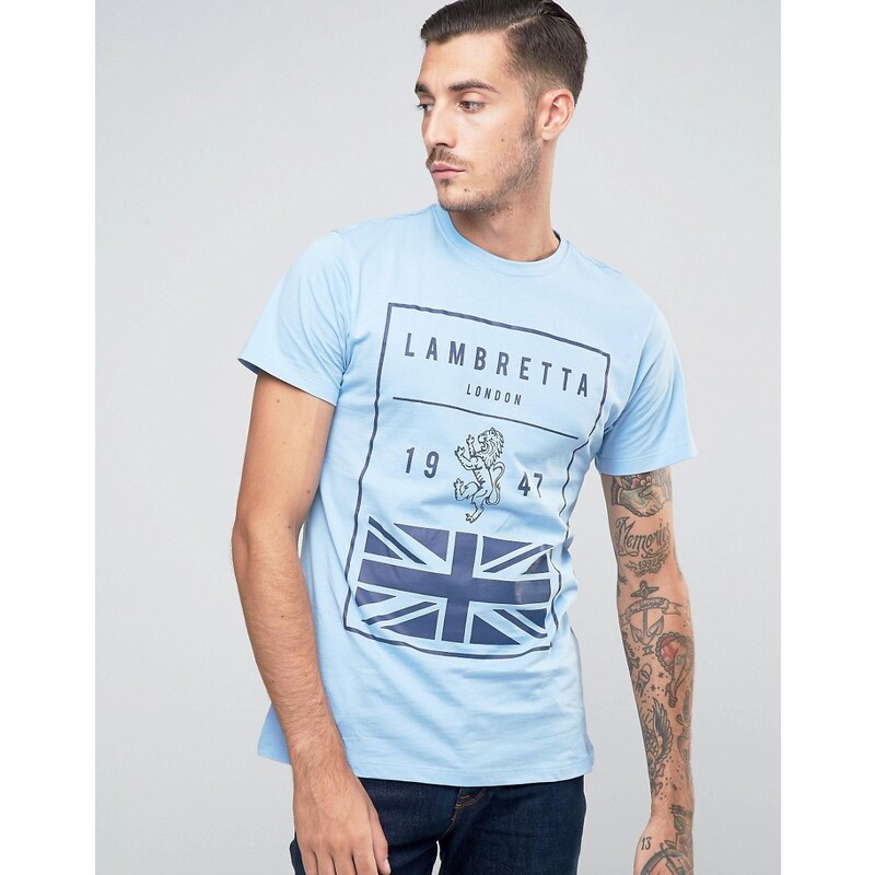 Lambretta - British Flag - T-Shirt - Blau