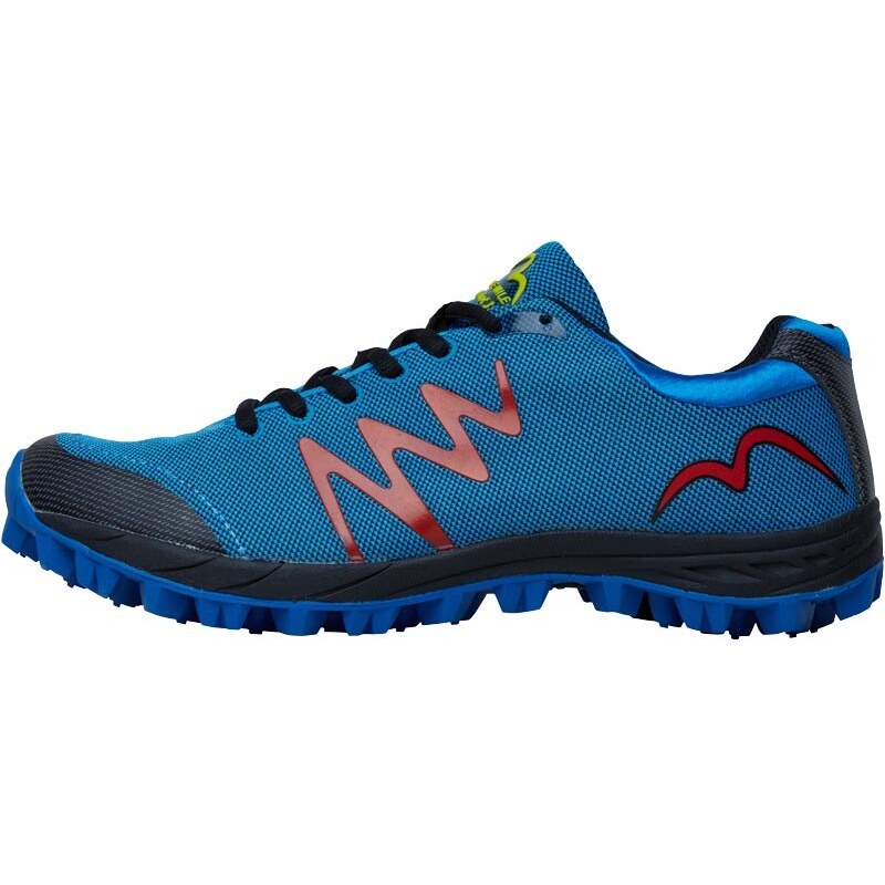 More Mile Mens Cheviot 3 Trail Running Shoe Blue/Black/Red