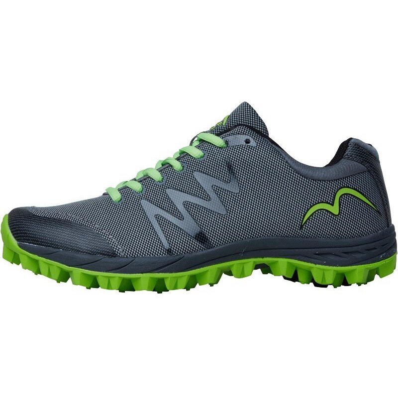 More Mile Mens Cheviot 3 Trail Running Shoe Grey/Lime/Black