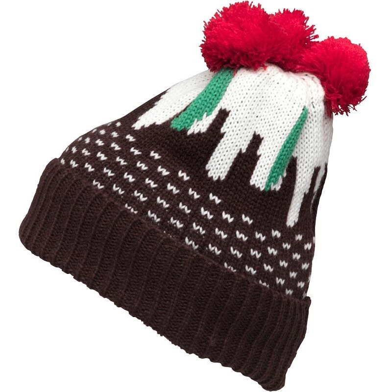 7X Pudding Bobble Hat Brown