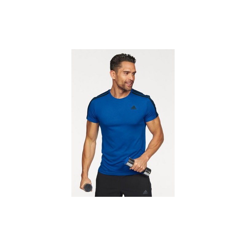 ESSENTIALS 3S TEE Funktions-T-Shirt adidas Performance blau M (48/50),S (44/46),XL (56/58),XXL (60/62)