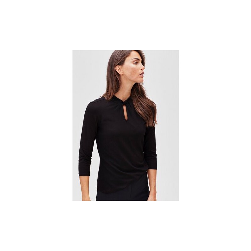 Damen BLACK LABEL 3/4-Arm-Shirt aus Viskosestretch S.OLIVER BLACK LABEL schwarz L (44),L (46),M (40),M (42),S (38)