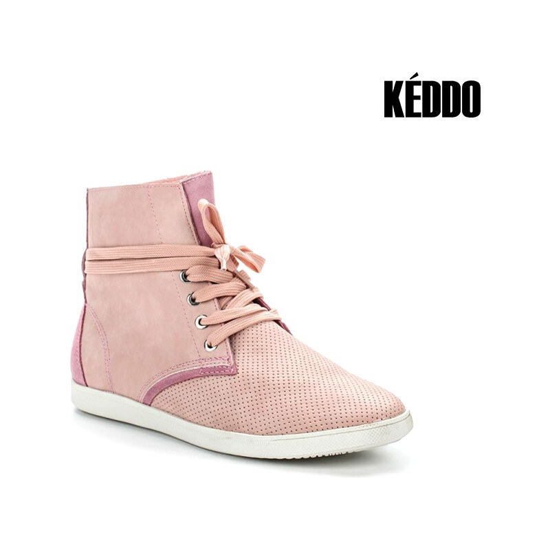 Real_Leather Keddo High-Top-Leder-Sneaker mit Lochmuster - 37