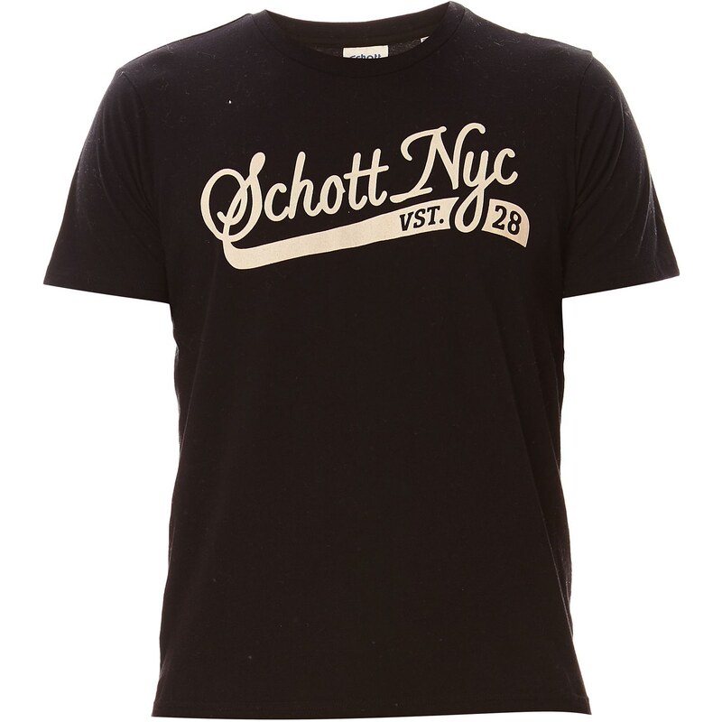 Schott T-Shirt - schwarz