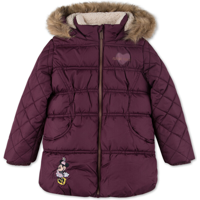 C&A Minnie Mouse Steppjacke mit Kapuze in Rot