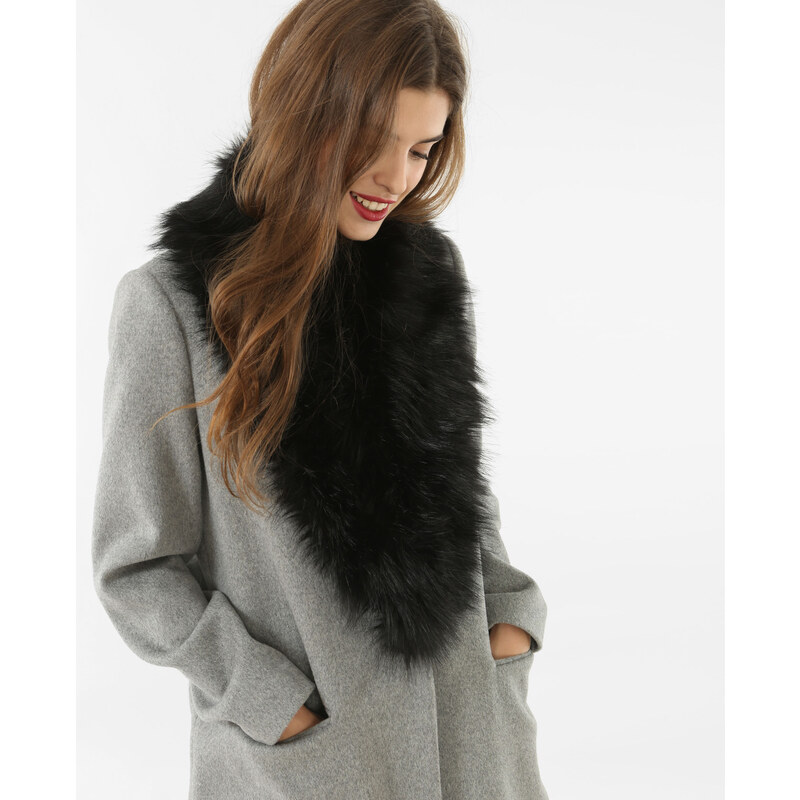 Mantel aus Wollmischgewebe Grau meliert, Größe 34 -Pimkie- Mode für Damen