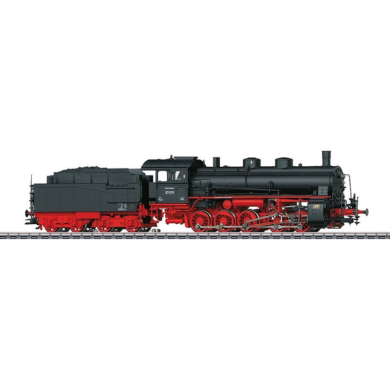 Märklin Dampflok, Spur H0 - 39552, »Güterzug Lok mit Schlepptender BR 57.5, DB AG, Wechselst