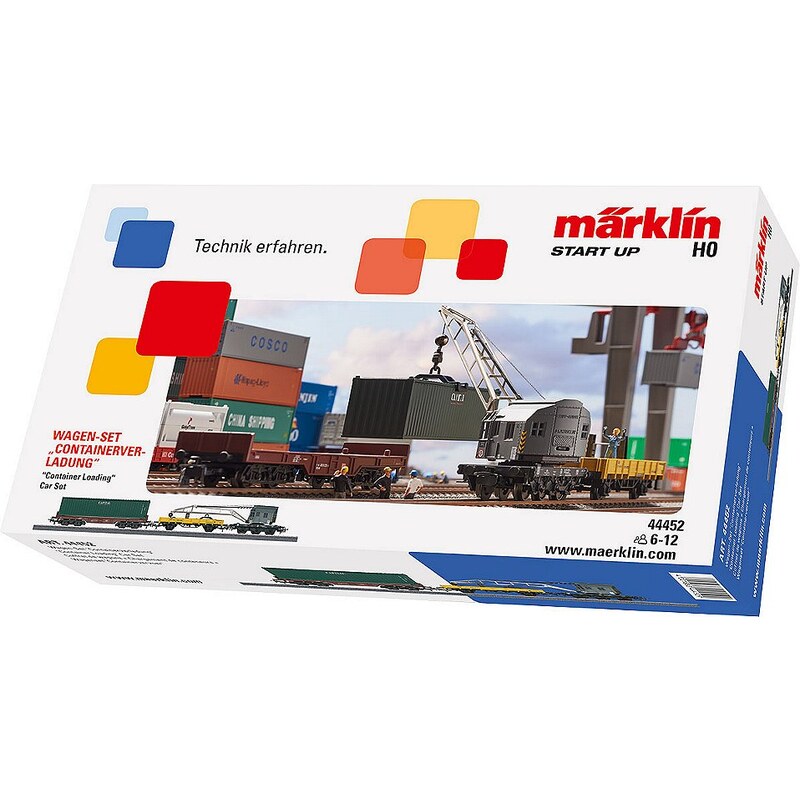 Märklin Güterwagenset, Spur H0, »Märklin Start up, Wagenset Containerverladung - 44452«