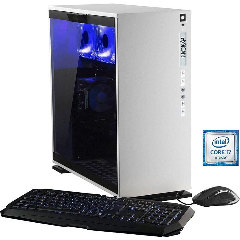 Hyrican Gaming PC Intel® i7-6850K, 32GB, SSD + HDD, GeForce® GTX 1080 »Elegance 5343 blanc«