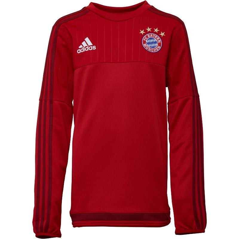 adidas Junior FCB Bayern Munich Crew Neck Training Top True Red