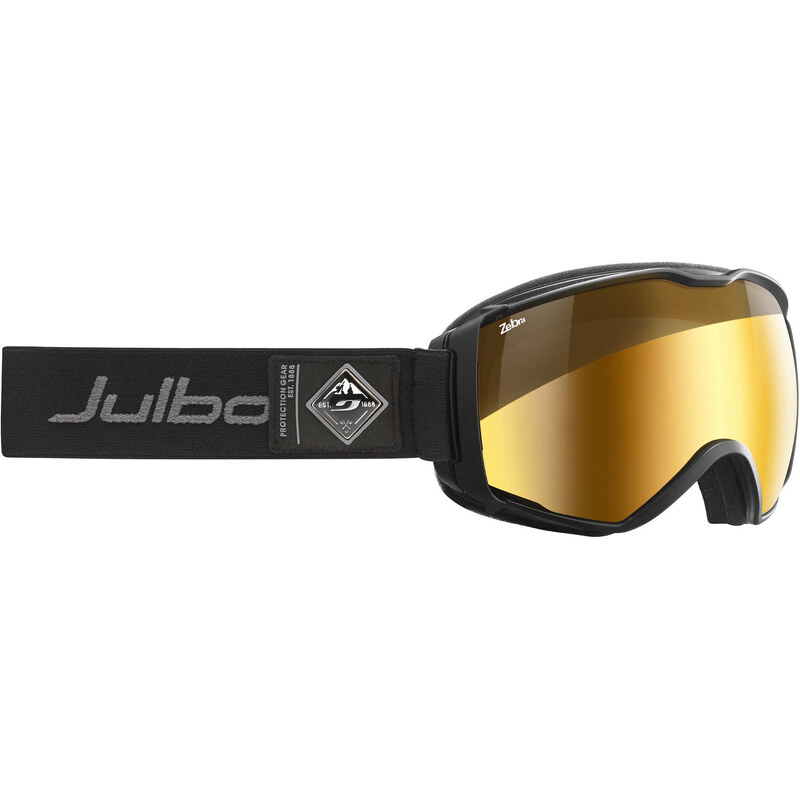 Julbo: Herren Ski- und Snowboardbrille Aerospace Zebra schwarz matte/gold flash, schwarz