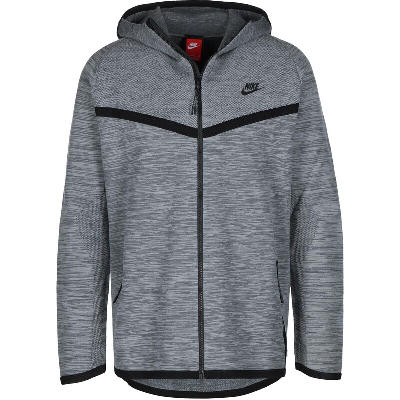 Nike Tech Knit Hooded Zipper grey/black