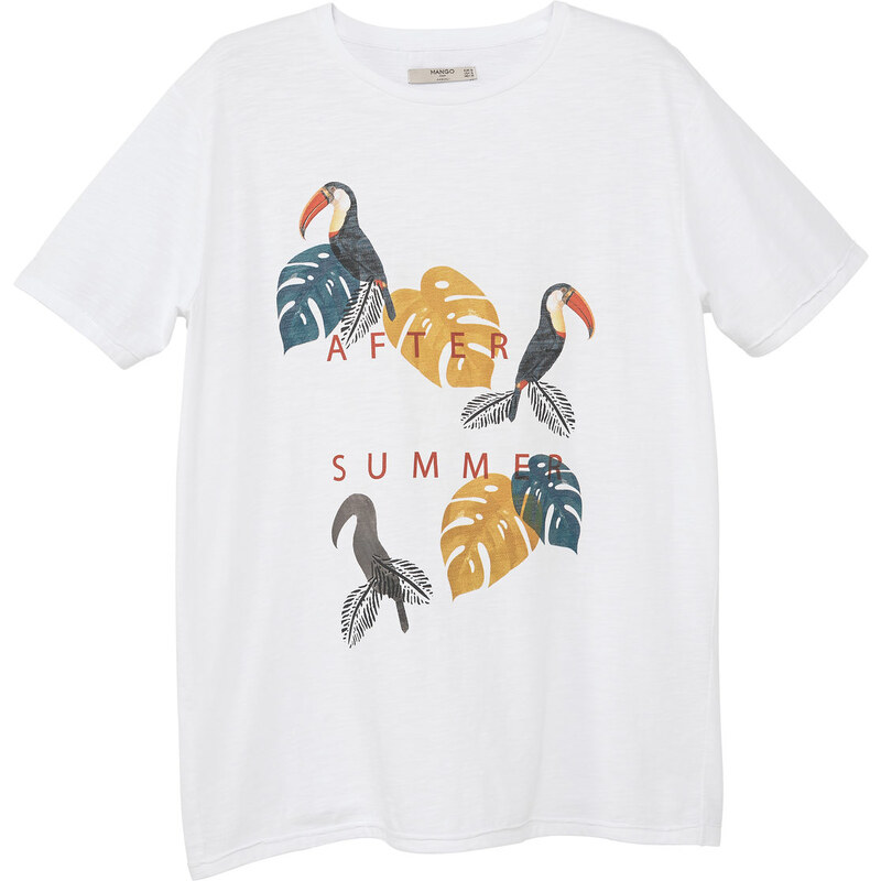 MANGO MAN T-Shirt Mit Vogelprint