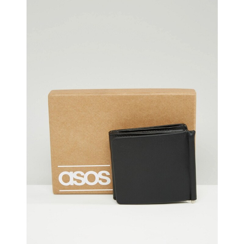 ASOS - Brieftasche mit Geldclip - Schwarz