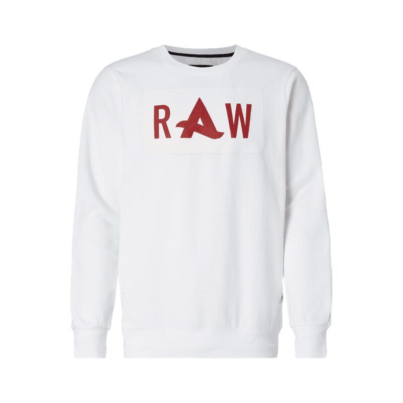 G-Star Raw Sweatshirt mit gummiertem Logo-Print