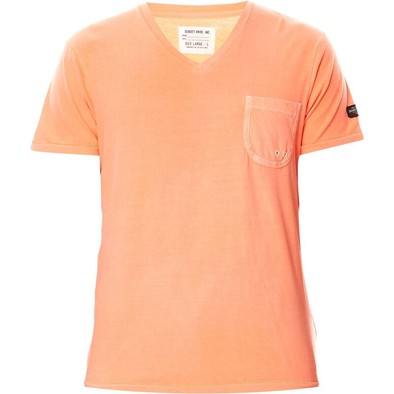Schott T-Shirt - korallenfarben