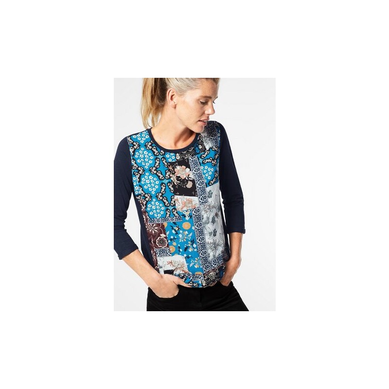 Damen CECIL Shirt mit Ornamentprint CECIL blau L (42),M (40),S (38),XL (44),XS (36),XXL (46)