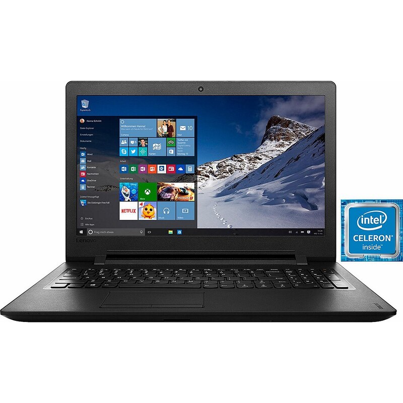 Lenovo Ideapad 110-15IBR Notebook, Intel® Celeron?, 39,6 cm (15,6 Zoll), 500 GB Speicher