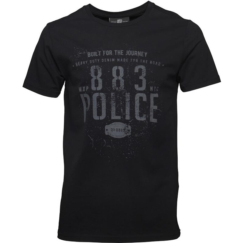 883 Police Mens Schulz T-Shirt Black