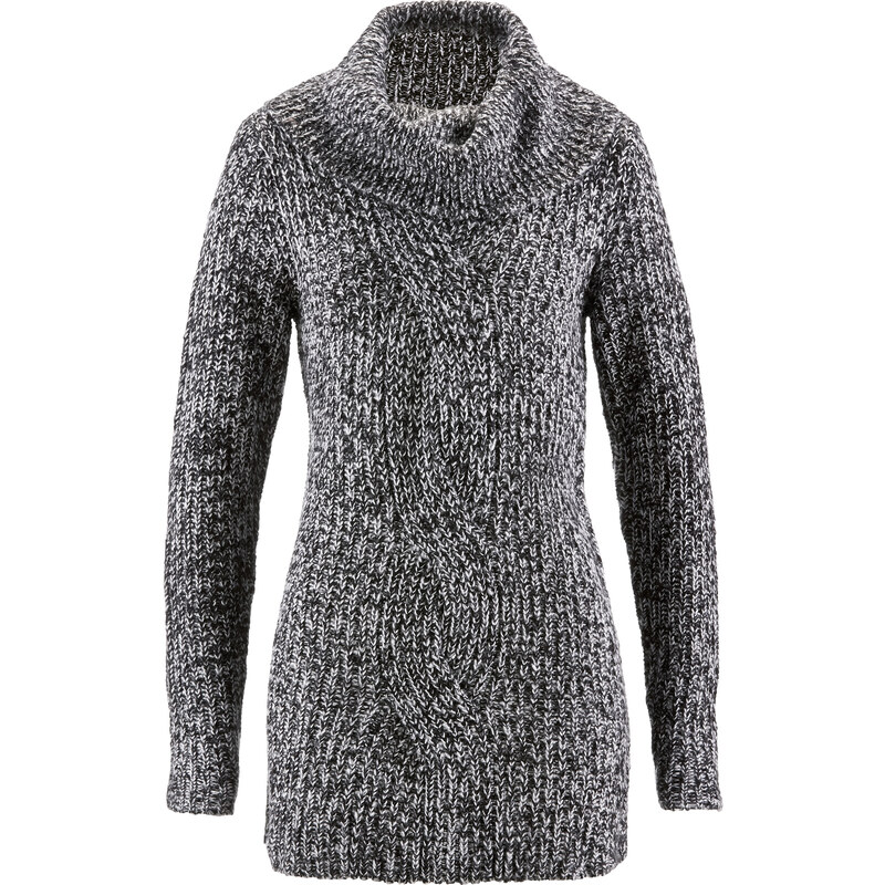 bpc selection Pullover langarm in grau für Damen von bonprix