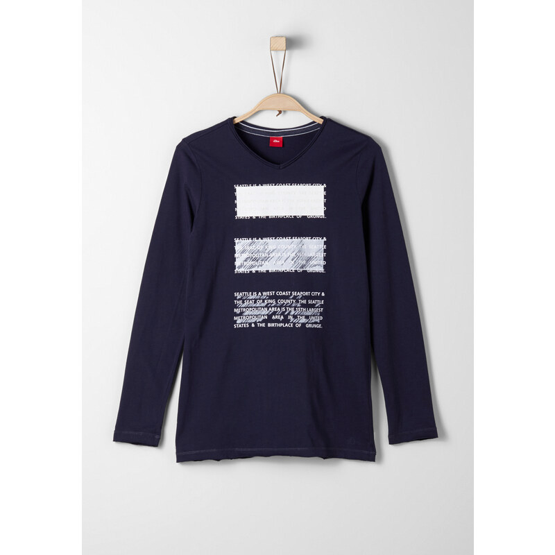 s.Oliver Longsleeve mit Rubber Print