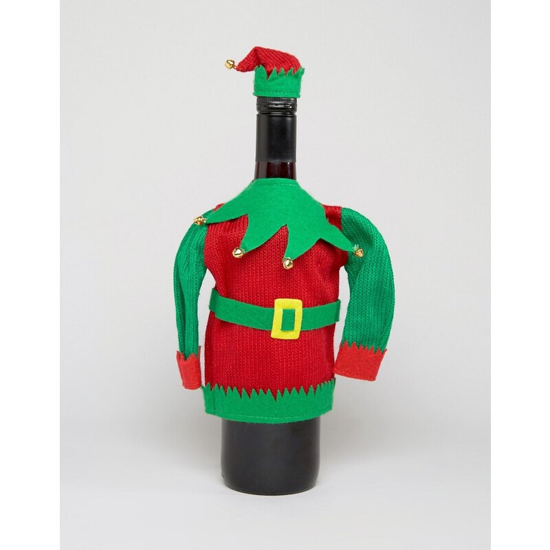 Paperchase - Weihnachtspullover mit Elfen-Motiv - Mehrfarbig