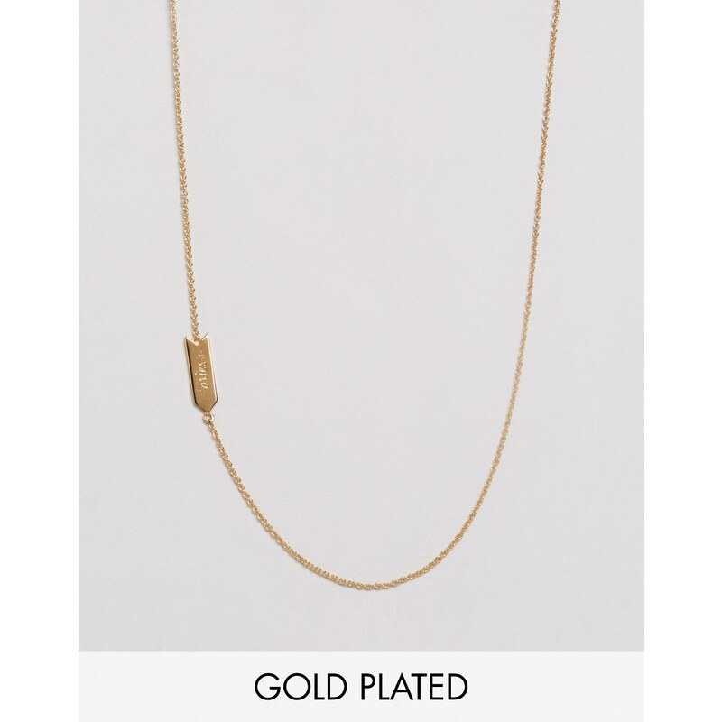 Gorjana - Aries - Asymmetrische Halskette mit Tierkreiszeichen - Gold