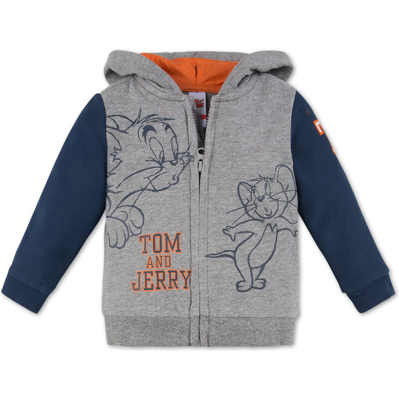 C&A Baby Tom & Jerry Baby-Baumwoll-Sweatjacke in Grau