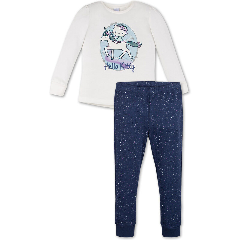 C&A Hello Kitty Baumwoll-Schlafanzug in weiß