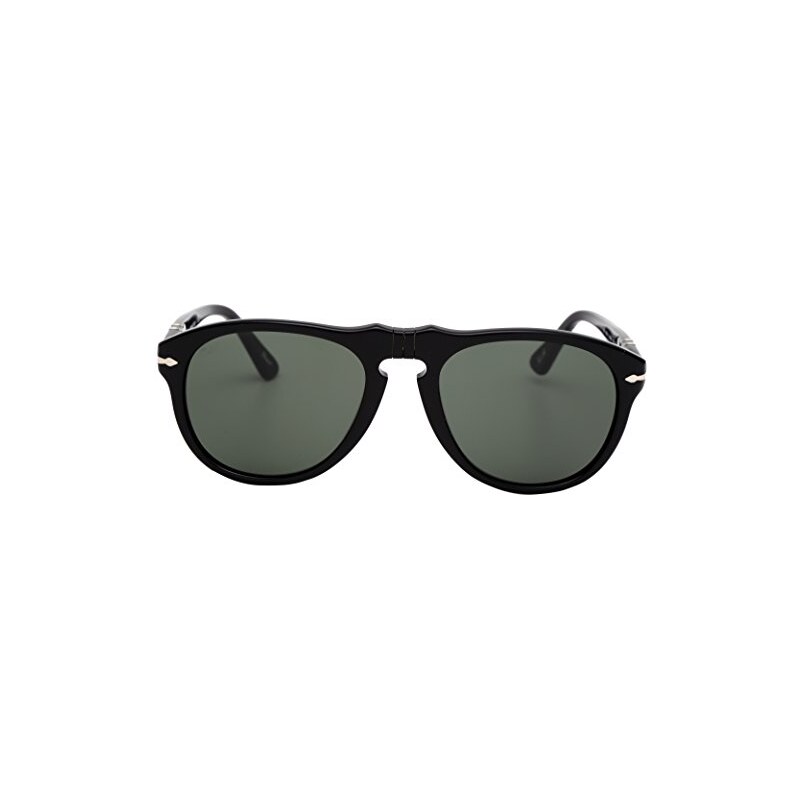 Persol Unisex Sonnenbrille PO0649, Gr. Small (Herstellergröße: 52), Schwarz (Black/Grey 95/31)