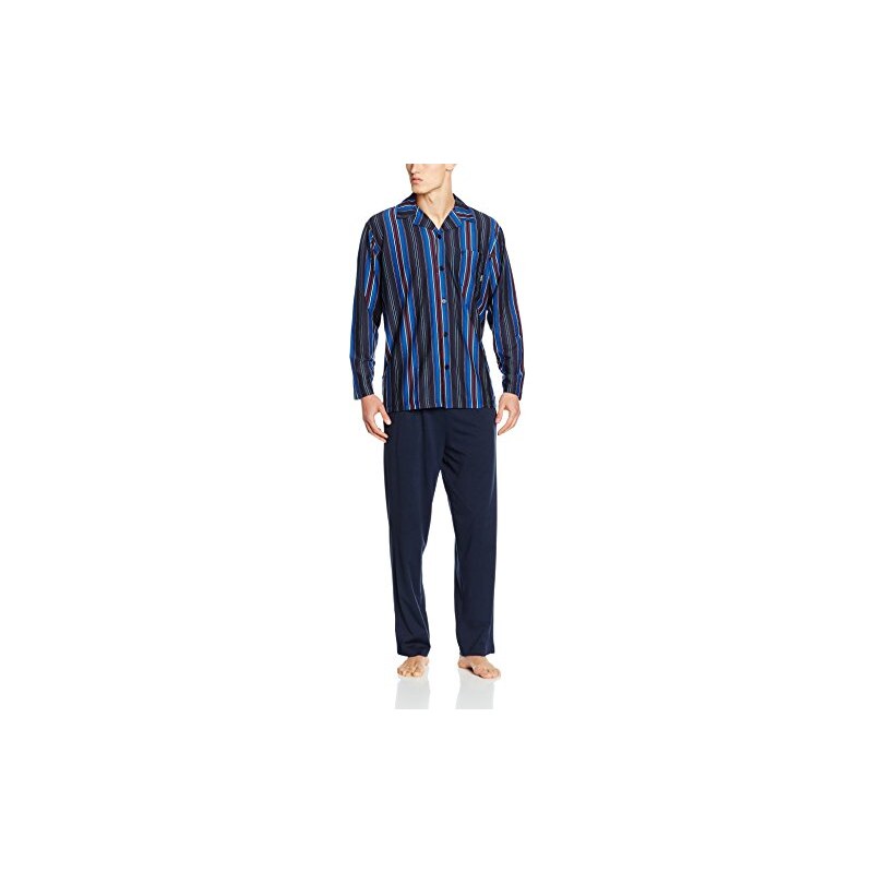 hajo Herren Zweiteiliger Schlafanzug Pyjama Klima-Komfort