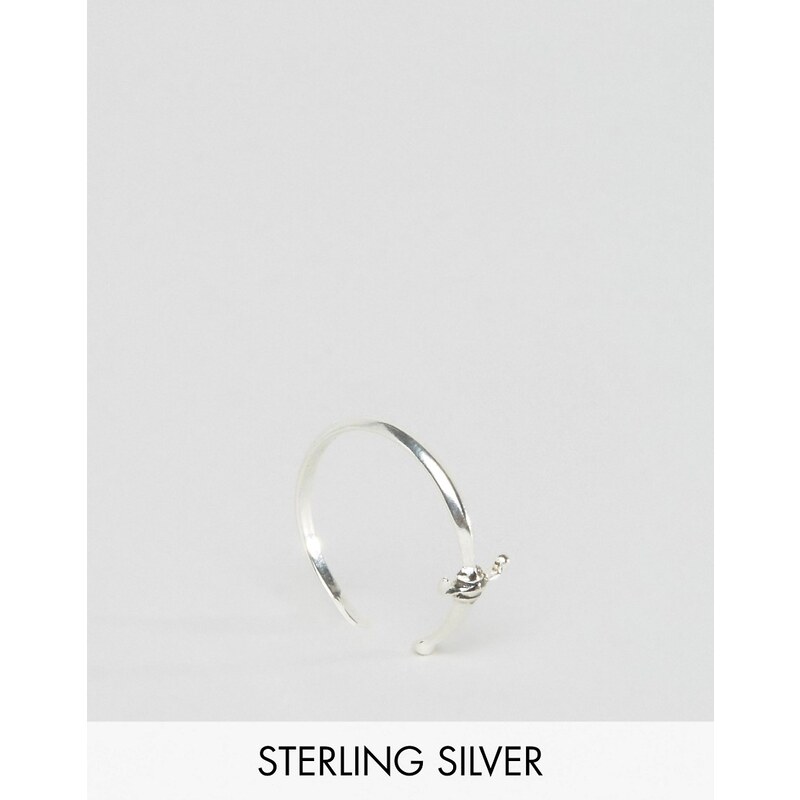 ASOS - Offener Ring aus Sterlingsilber mit Schwert-Design - Silber