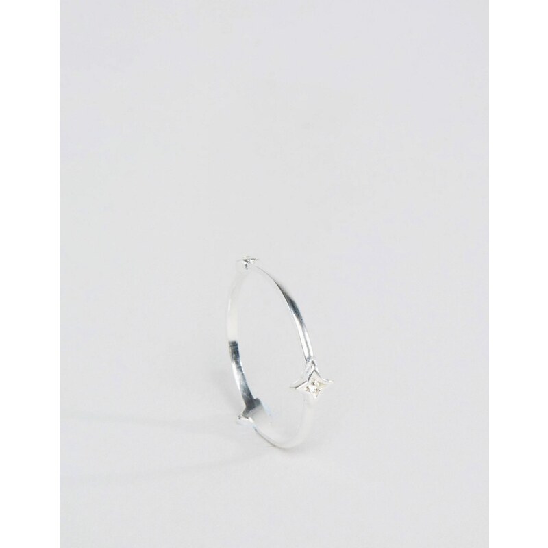 ASOS - Ring aus Sterlingsilber mit kleinem Formendesign - Silber