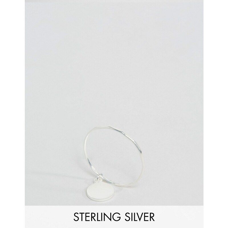ASOS - Ring mit Münzanhänger aus Sterlingsilber - Silber
