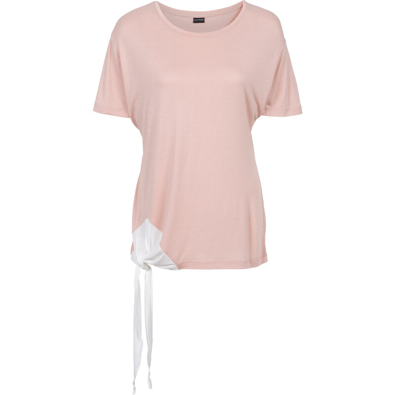 BODYFLIRT Shirt mit Knoten halber Arm in rosa für Damen von bonprix
