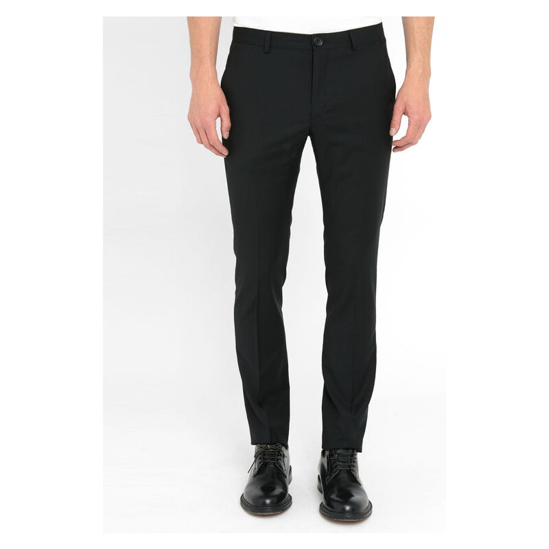 PS By Paul Smith Schwarze Slim-Hose aus Wolle