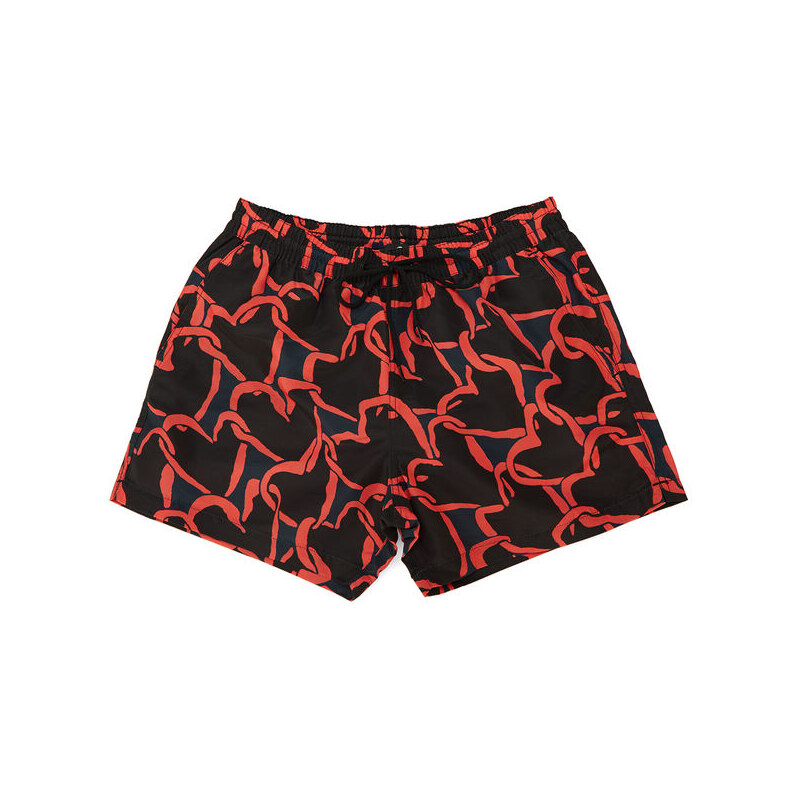 PS By Paul Smith Badehose Heart Tag Multico