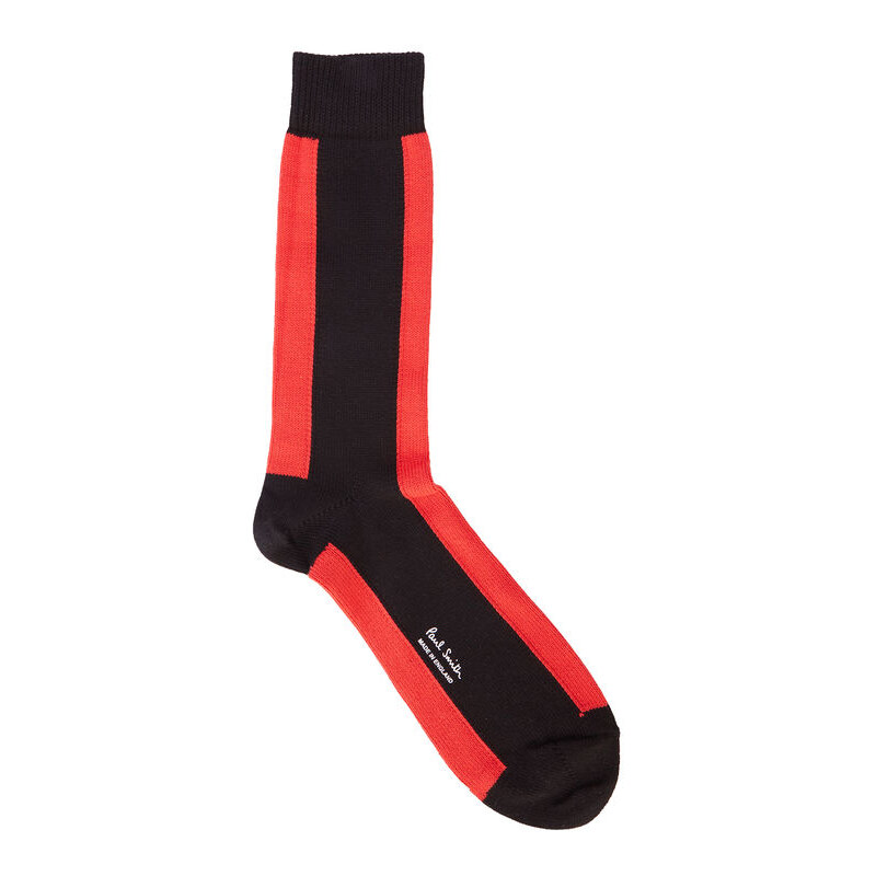 PS By Paul Smith Color-Blocking-Socken in Schwarz und Rot