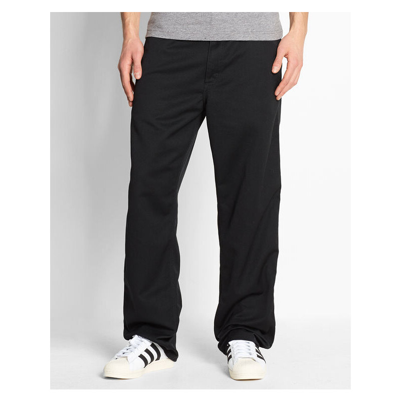 CARHARTT WIP Hose Straight Fit Simple Denison in Washed-Schwarz