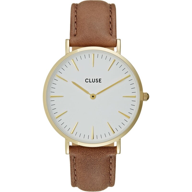 Cluse LA BOHÈME Uhr goldcoloured/white/brown